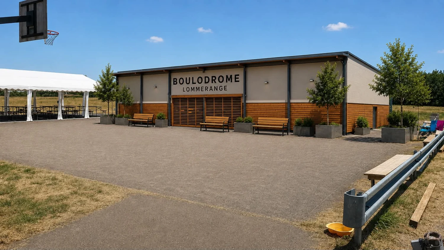 Illustration du projet de futur boulodrome communal