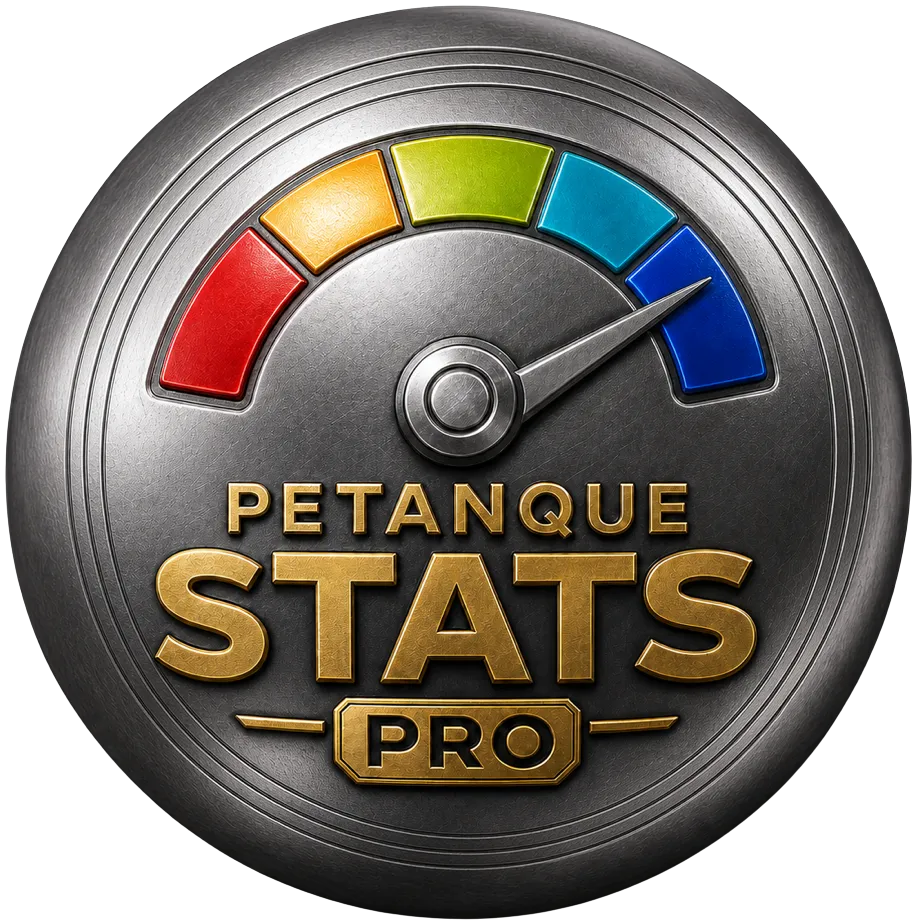 Le logo de Pétanque Stats Pro