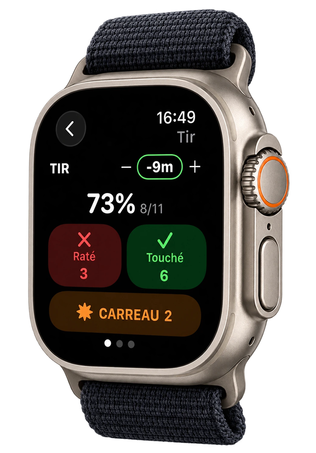 Suivre les tirs, les points et les scores sur Apple Watch
